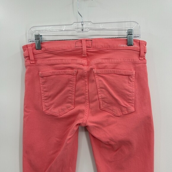 CURRENT ELLIOTT Flamingo Pink The Ankle Mid Rise Skinny Jeans Size 29 - Picture 5 of 7